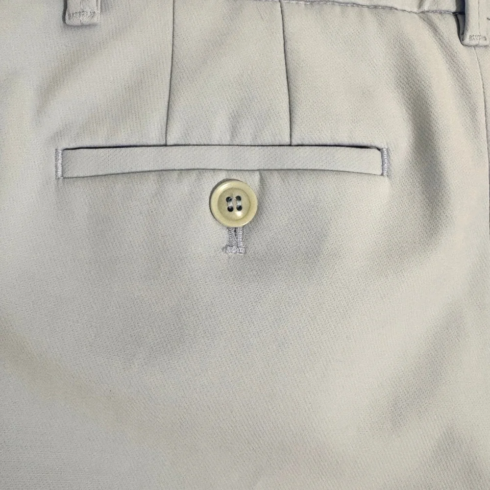 Talbots Petites Light Blue Cropped Trousers Straight Leg Pants Size 10P - Picture 4 of 9